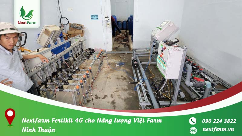 Nextfarm triển khai 2 bộ Nextfarm Fertikit 4G cho Năng lượng Việt Farm Ninh Thuận