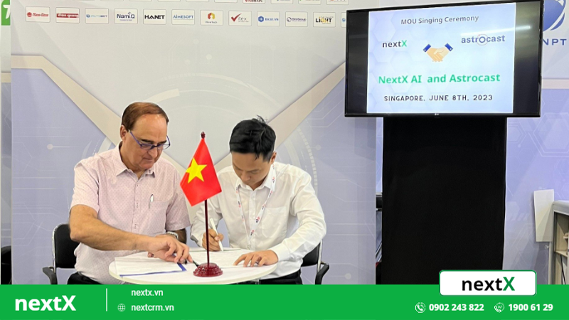 NextX AI bắt tay với Astrocast nhà điều hành vệ tinh tại AsiaTech x Singapore
